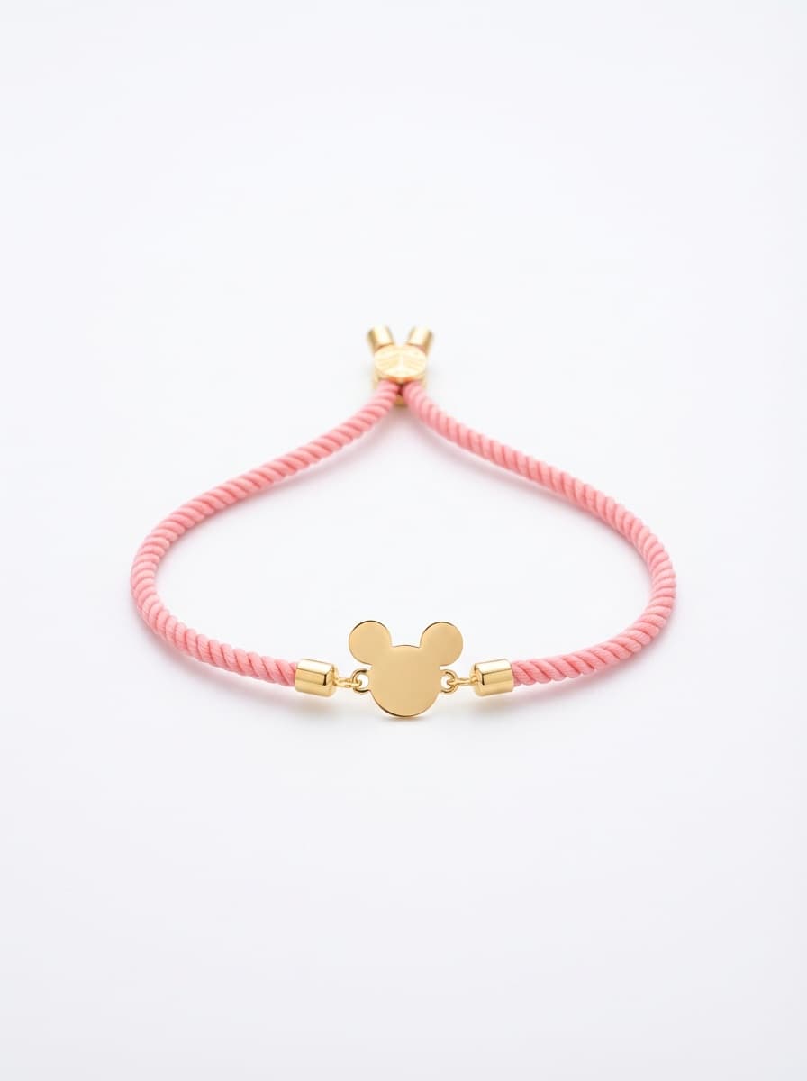 دستبند لیزری مخملی صورتی