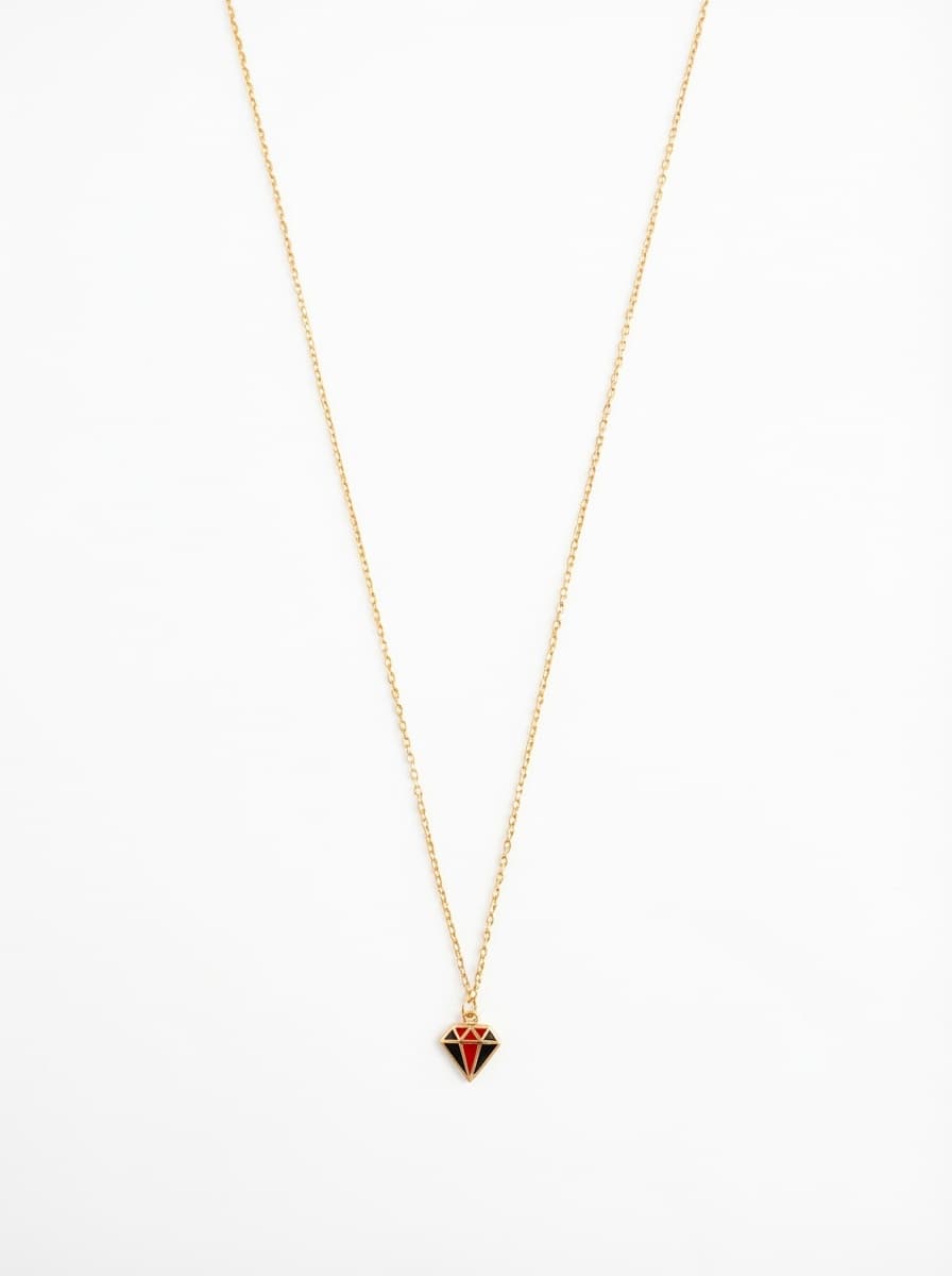 گردنبند طلا مینیمال طرح الماس