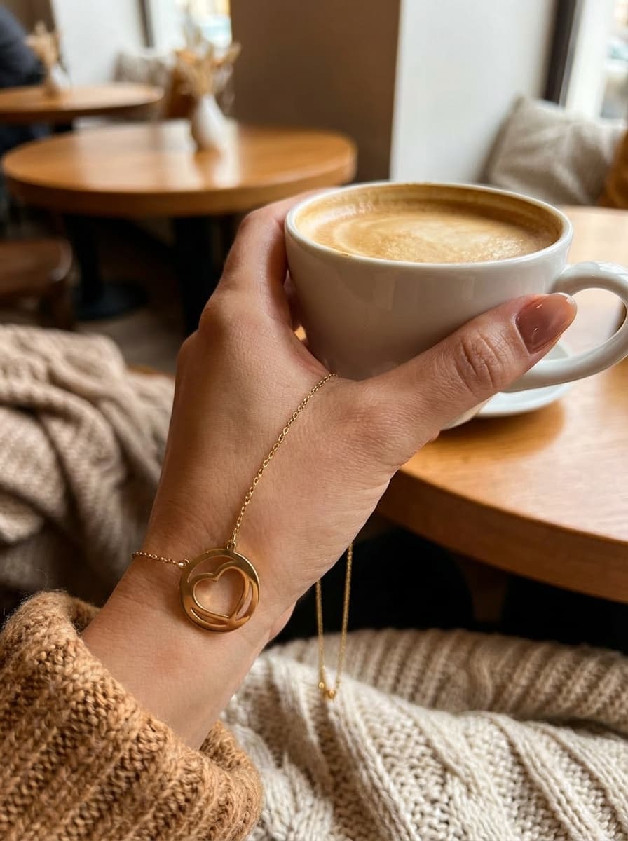 گردنبند طلا لیزری طرح قلب