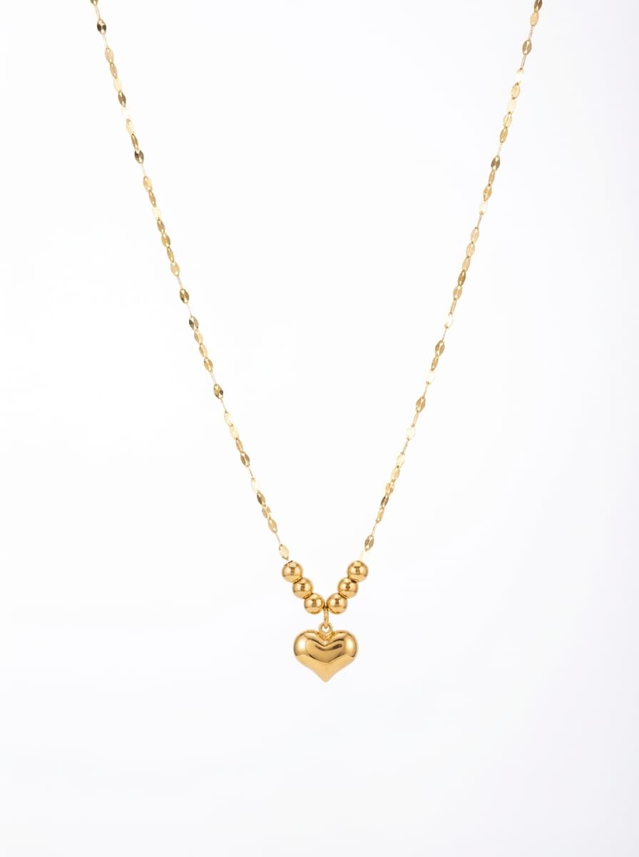 گردنبند طلا مینیمال لوکس طرح قلب