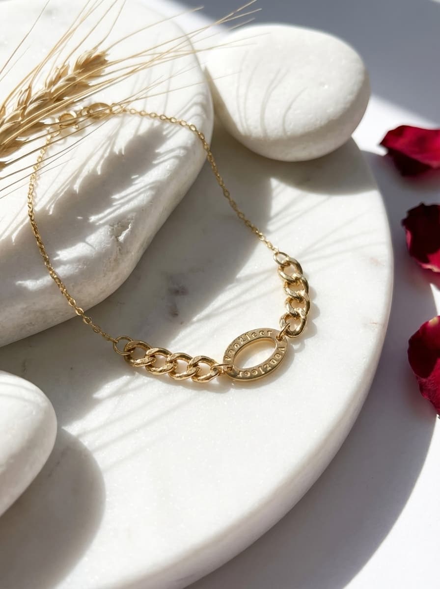 دستبند طلا مینیمال تلفیقی کارتیر ونکلیف