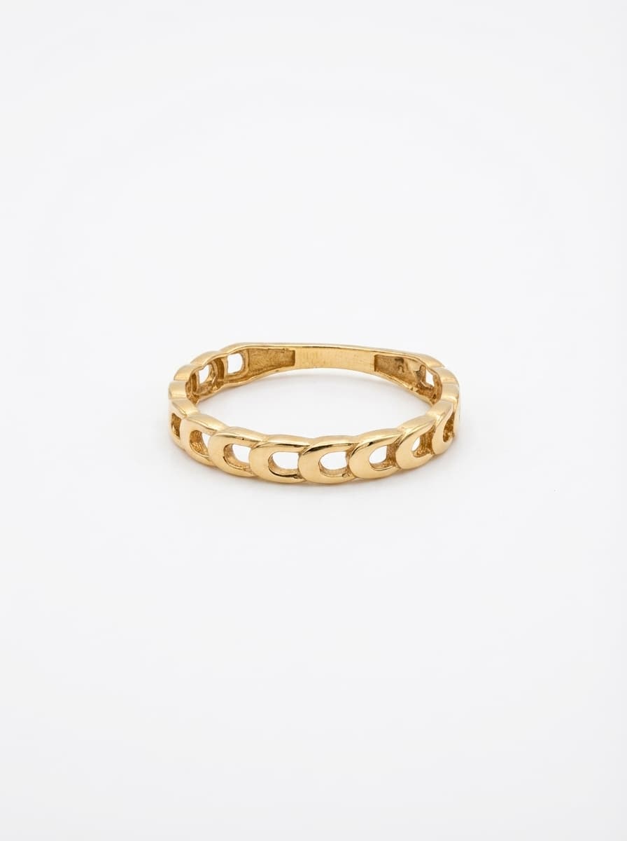 انگشتر طلا مینیمال طرح ساده ۲