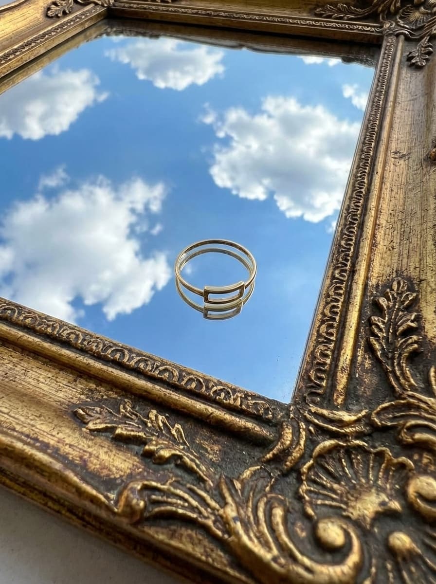 انگشتر طلا مینیمال طرح ساده ۴