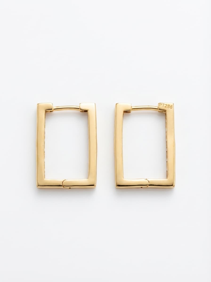 گوشواره طلا زنانه مدل پروفیلی برند النا