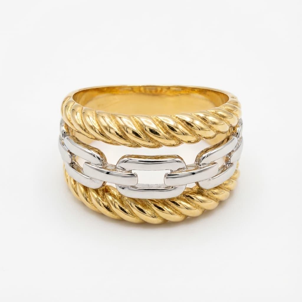 انگشتر طلا زنانه مینیمال برند درین