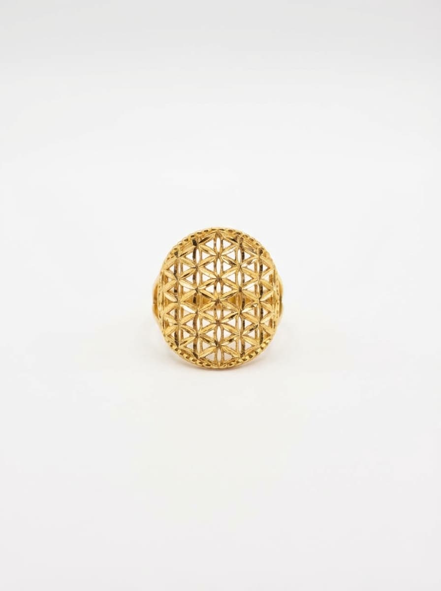 انگشتر طلا زنانه مدل تراش برند درین  - 3