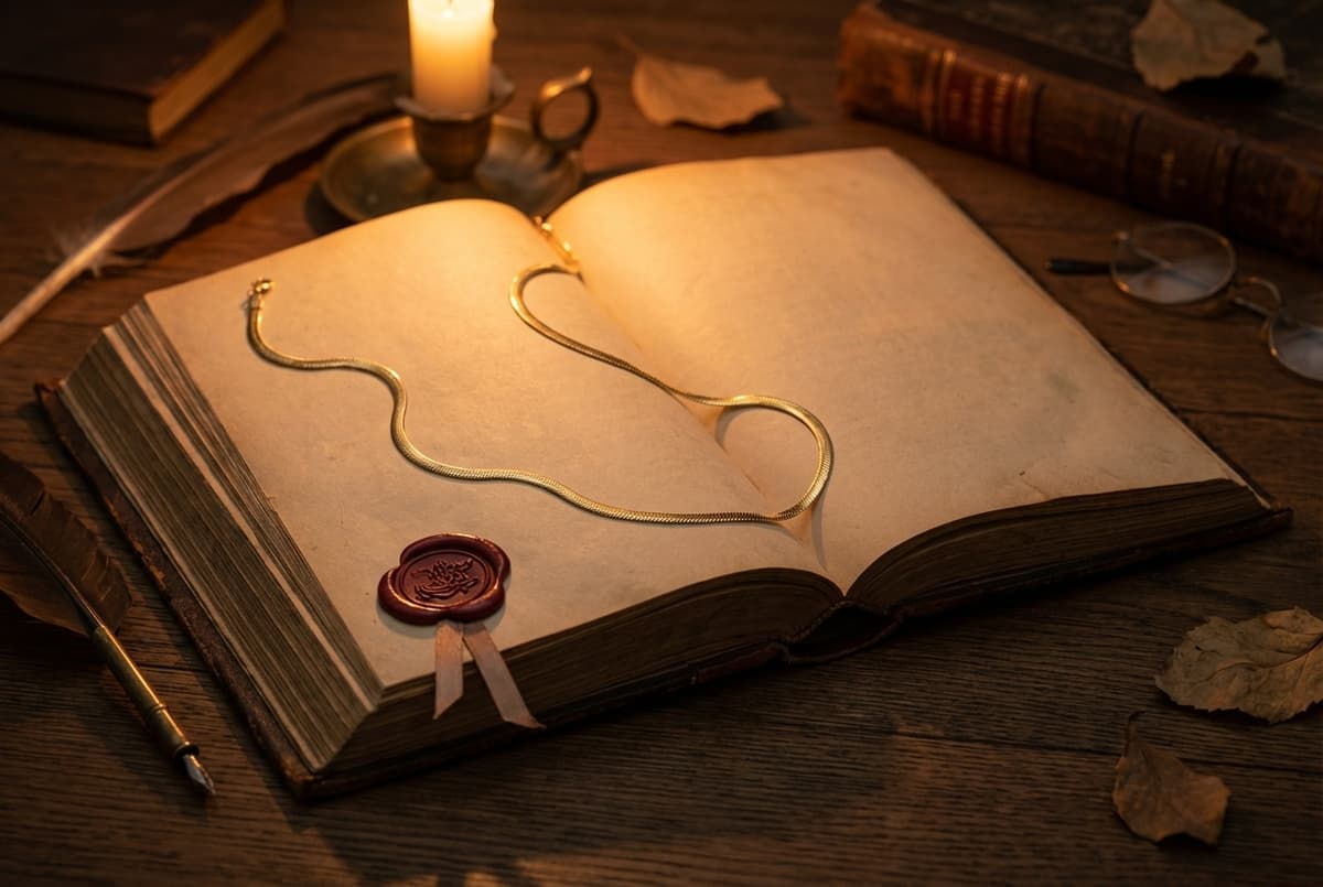 گردنبند طلا زنانه مدل پوست ماری