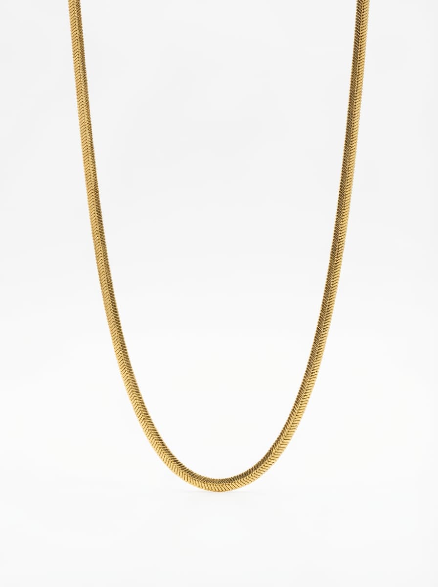 گردنبند طلا زنانه مدل پوست ماری