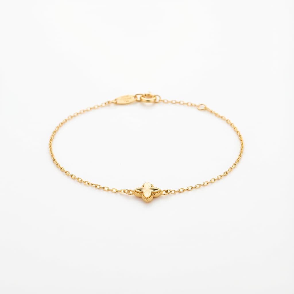 دستبند طلا زنانه مدل ونکلیف مینیمال  برند نونا