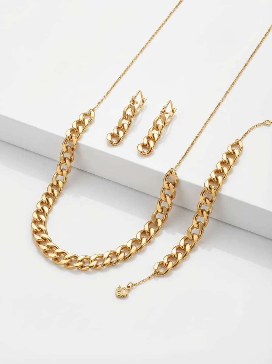 سرویس طلا زنانه مدل تلفیقی برند حوا 