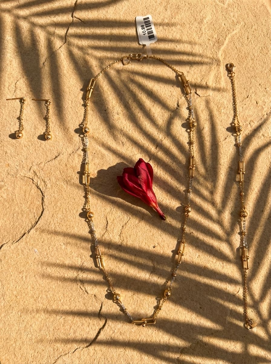 سرویس طلا زنانه مدل تلفیقی برند حوا  - 3