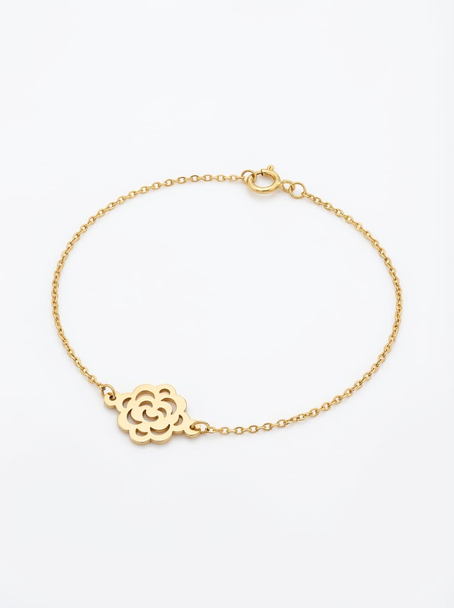 دستبند طلا زنانه لیزری فلامینگو 