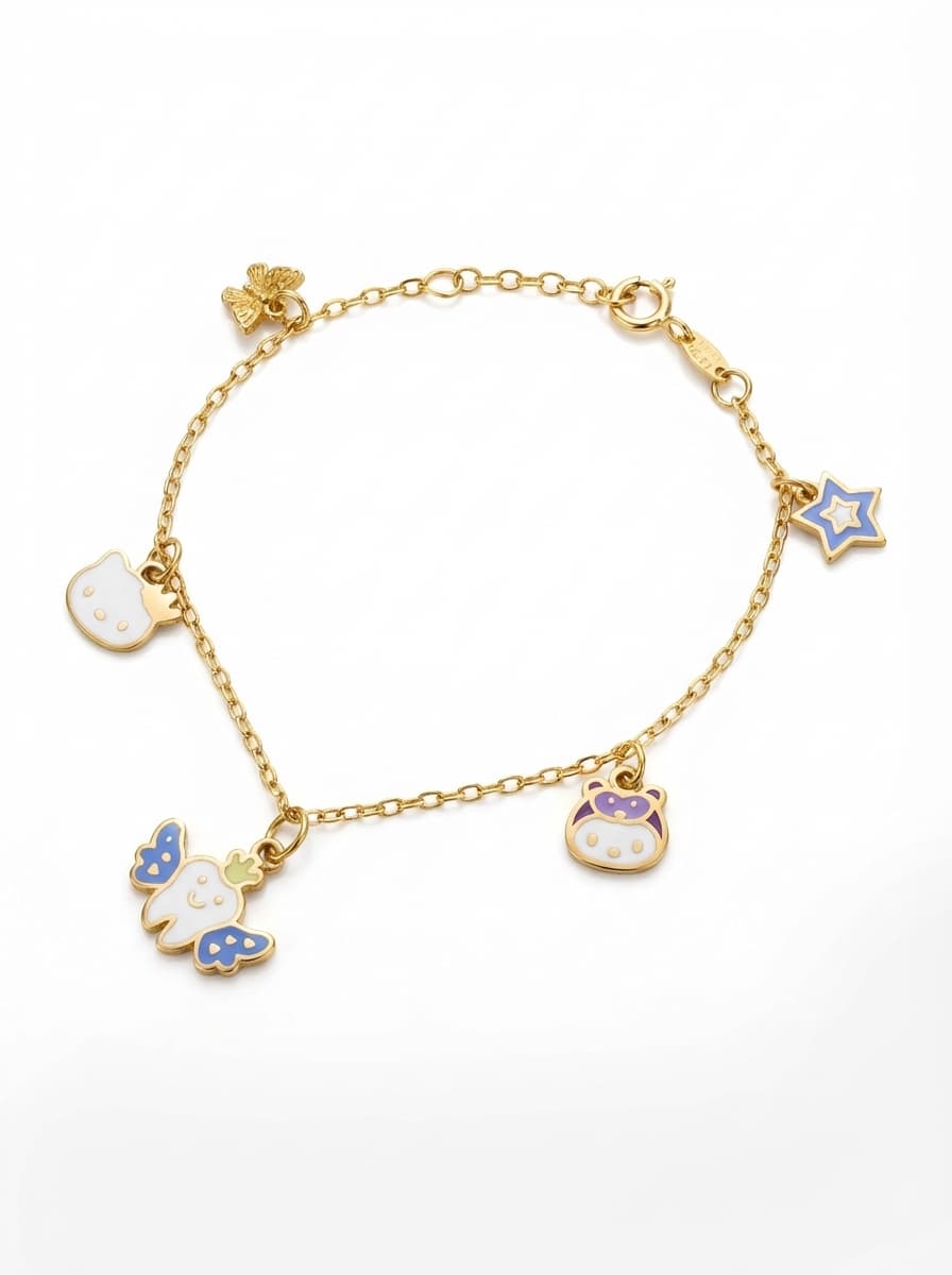 دستبند طلا بچه گانه مدل فانتزی 