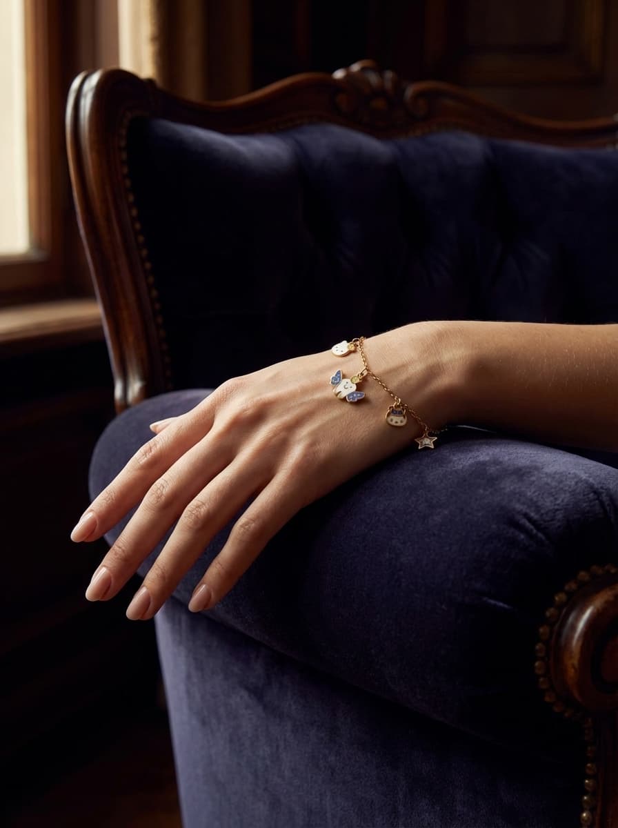 دستبند طلا بچه گانه مدل فانتزی 