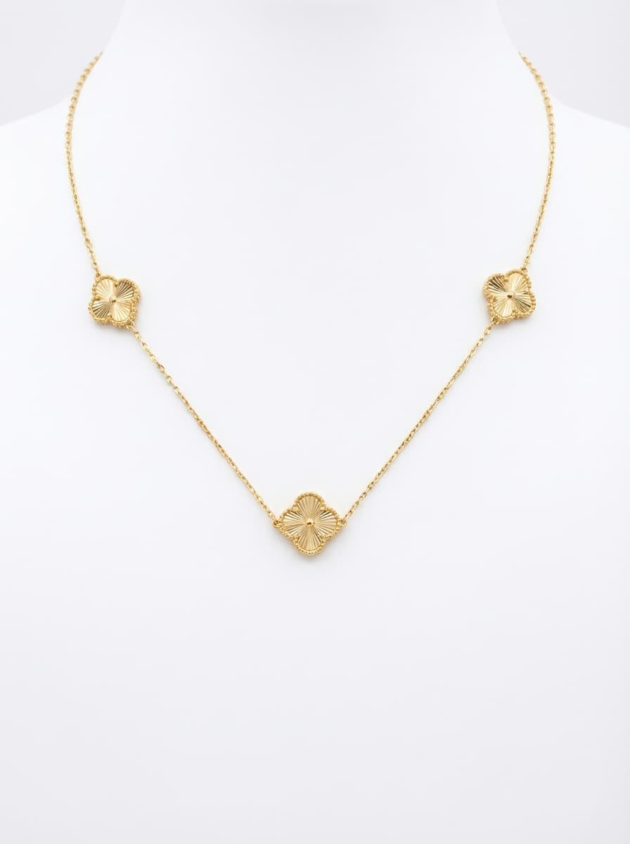 گردنبند طلا زنانه مدل ونکلیف