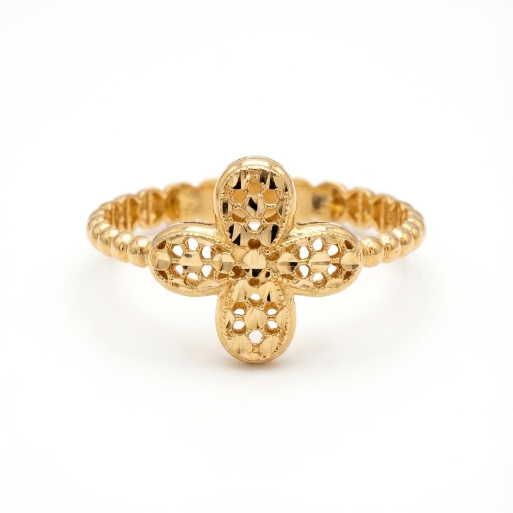 انگشتر طلا زنانه مدل تراش برند دلربا