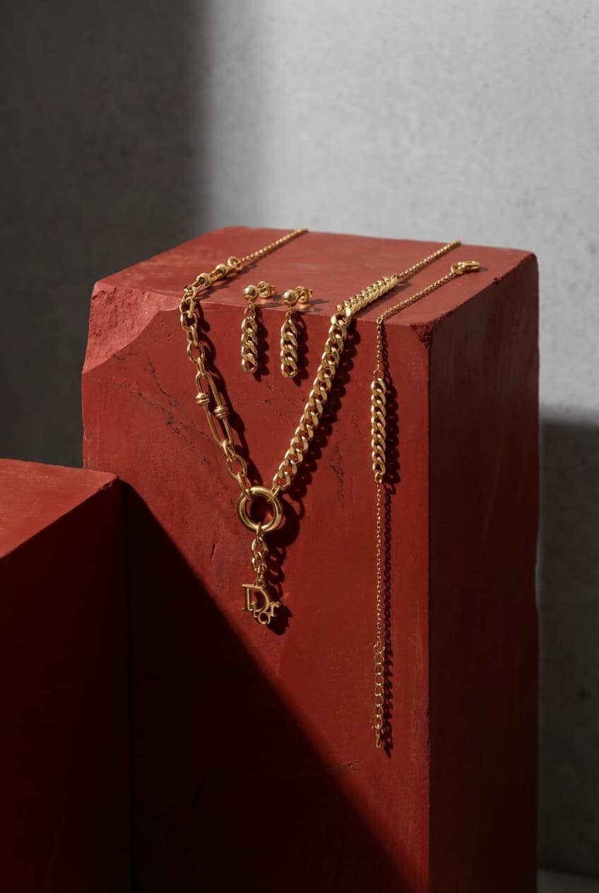 سرویس طلا زنانه مدل تلفیقی مینیمال