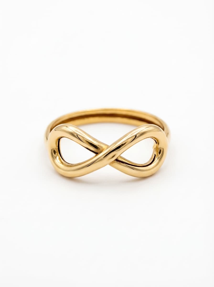 انگشتر طلا زنانه طرح بی نهایت 