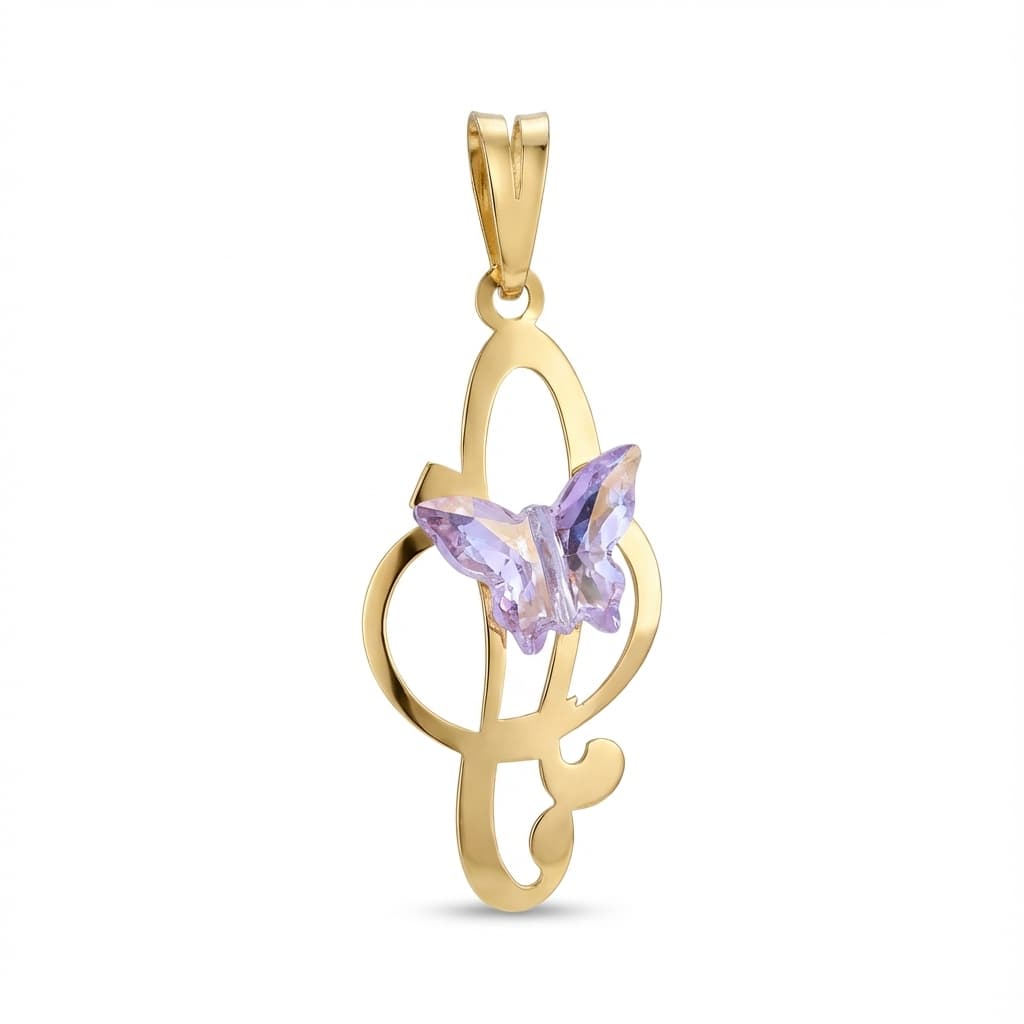 پلاک طلا زنانه طرح مادر